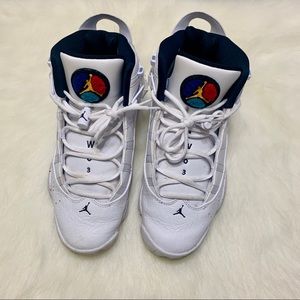 Air Jordan 6 rings paint splatter